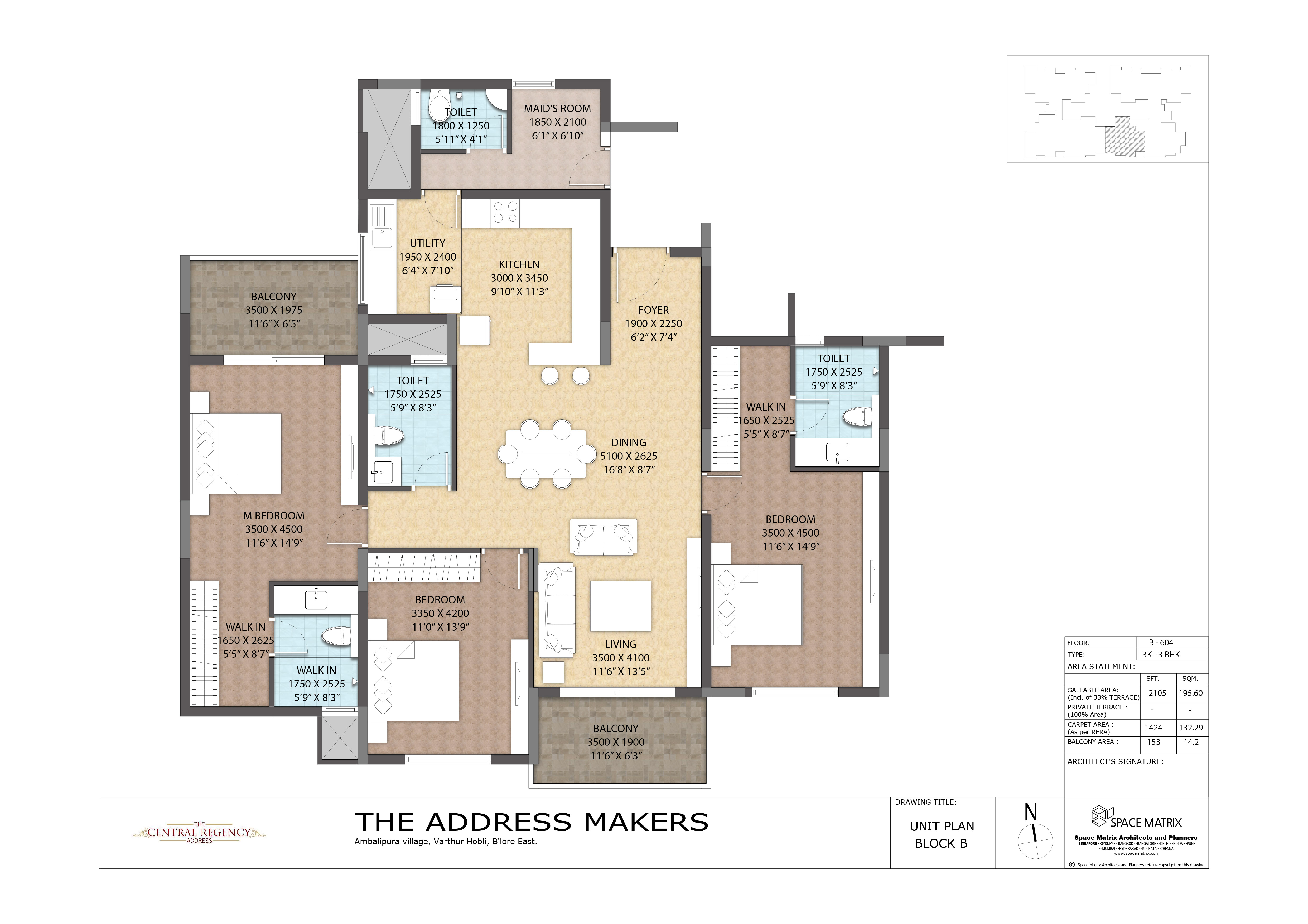 The Central Regency Address, Premium Apartments, Bellandur